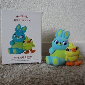 Toy Story 4 Ducky and Bunny Disney Pixar 2019 Hallmark ornament
